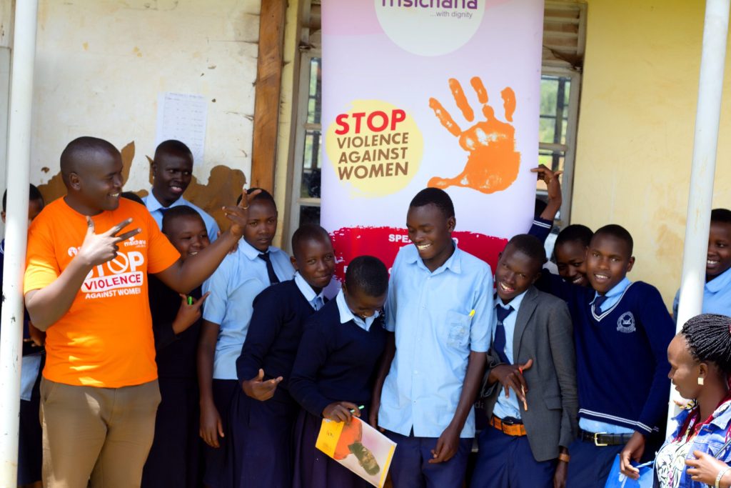 Students from Kwosir SS posing for a picture